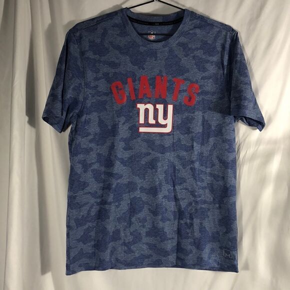 NFL MSX Michael Strahan Camo Giants Short Sleeve Tee - Picture 1 of 7